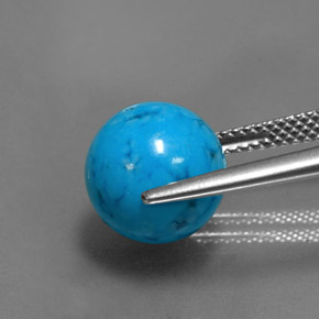9,17 ctw natürlicher Blau Türkis, Kugel / Ball, Lichtundurchlässig