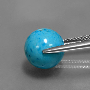 9,17 ctw natürlicher Blau Türkis, Kugel / Ball, Lichtundurchlässig