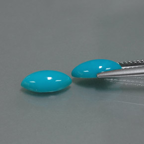  ct natürliche blauer Türkis-Edelsteine, Marquise, Lichtundurchlässig