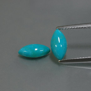  ct natürliche blauer Türkis-Edelsteine, Marquise, Lichtundurchlässig