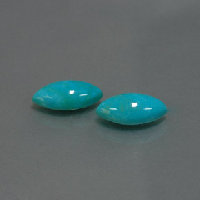  ct natürliche blauer Türkis-Edelsteine, Marquise, Lichtundurchlässig