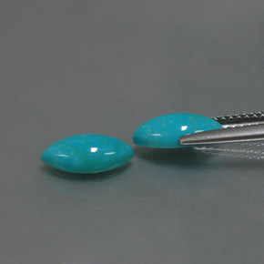  ct natürliche blauer Türkis-Edelsteine, Marquise, Lichtundurchlässig