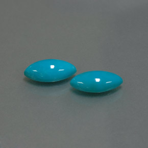  ct natürliche blauer Türkis-Edelsteine, Marquise, Lichtundurchlässig