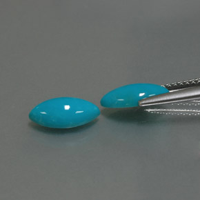 ct natürliche blauer Türkis-Edelsteine, Marquise, Lichtundurchlässig