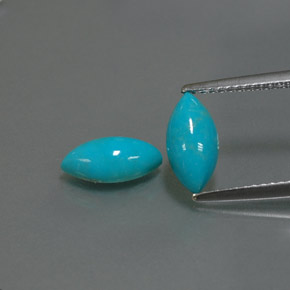  ct natürliche blauer Türkis-Edelsteine, Marquise, Lichtundurchlässig
