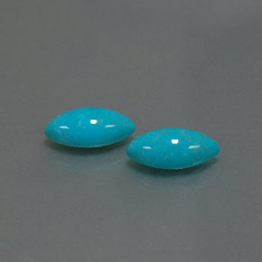  ct natürliche blauer Türkis-Edelsteine, Marquise, Lichtundurchlässig