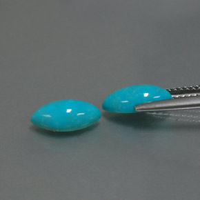  ct natürliche blauer Türkis-Edelsteine, Marquise, Lichtundurchlässig