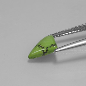 9,17 ctw natürlicher gelb-grün Türkis, Trillion, Lichtundurchlässig