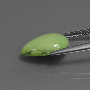 9,17 ctw natürlicher gelb-grün Türkis, Birnenform, Lichtundurchlässig