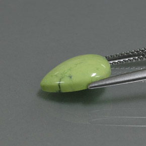 9,17 ctw natürlicher gelb-grün Türkis, Birnenform, Lichtundurchlässig
