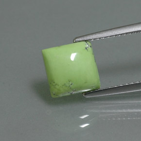 2,00 ctw natürlicher grüner Türkis, Quadrat, Lichtundurchlässig