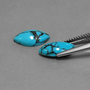 ct natürliche Blau Türkis-Edelsteine, Marquise, Lichtundurchlässig