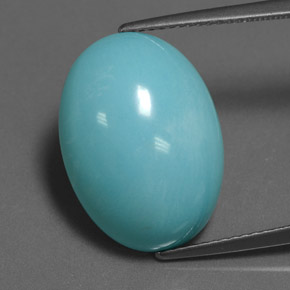 11,14 ctw natürlicher blauer Türkis, Oval Schliff, Lichtundurchlässig