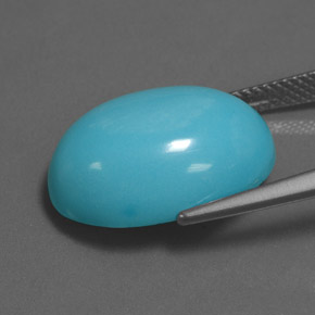 9,17 ctw natürlicher Blau Türkis, Oval Schliff, Lichtundurchlässig