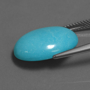 9,17 ctw natürlicher Blau Türkis, Oval Schliff, Lichtundurchlässig