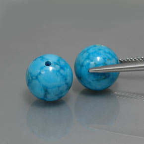  ct natürliche blauer Türkis-Edelsteine, Sphäre / Kugel, Lichtundurchlässig