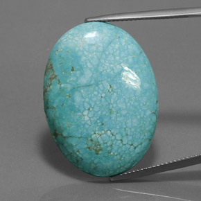 9,17 ctw natürlicher Blau-grün Türkis, Oval Schliff, Lichtundurchlässig