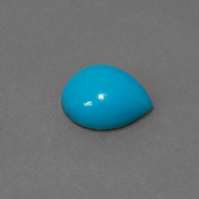 2,00 ctw natürlicher blauer Türkis, Birnenform, Lichtundurchlässig