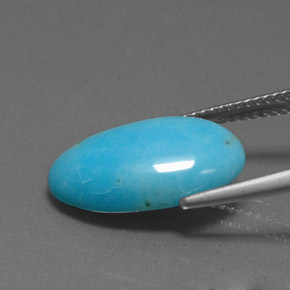 9,17 ctw natürlicher Blau Türkis, Ausgefallene Form, Lichtundurchlässig