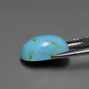 9,17 ctw natürlicher Blau Türkis, Ausgefallene Form, Lichtundurchlässig