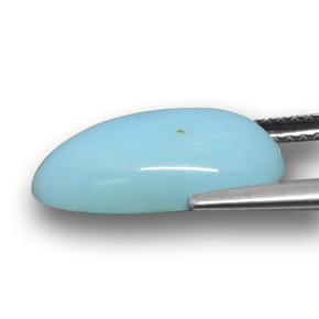 9,17 ctw natürlicher Blau Türkis, Ausgefallene Form, Lichtundurchlässig