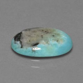 2,72 ctw natürlicher blauer Türkis, Oval Schliff, Lichtundurchlässig