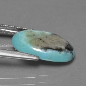 2,72 ctw natürlicher blauer Türkis, Oval Schliff, Lichtundurchlässig