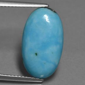 5,20 ctw natürlicher blauer Türkis, Oval Schliff, Lichtundurchlässig