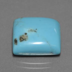 9,94 ctw natürlicher blauer Türkis, Quadrat, Lichtundurchlässig