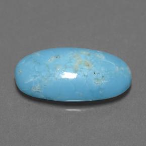 2,85 ctw natürlicher blauer Türkis, Oval Schliff, Lichtundurchlässig