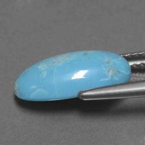 2,85 ctw natürlicher blauer Türkis, Oval Schliff, Lichtundurchlässig