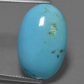 8,57 ctw natürlicher blauer Türkis, Oval Schliff, Lichtundurchlässig