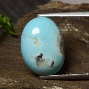 9,17 ctw natürlicher Blau Türkis, Oval Schliff, Lichtundurchlässig