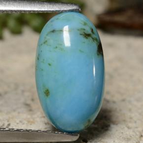 1,95 ctw natürlicher blauer Türkis, Oval Schliff, Lichtundurchlässig