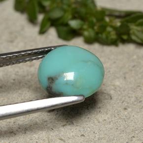1,95 ctw natürlicher blauer Türkis, Rundschliff, Lichtundurchlässig