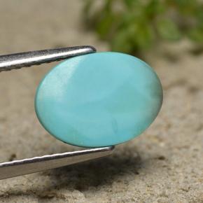 2,15 ctw natürlicher blauer Türkis, Oval Schliff, Lichtundurchlässig