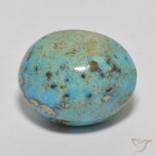 9,17 ctw natürlicher Sae Schaum Grün Türkis, Oval Schliff, Lichtundurchlässig