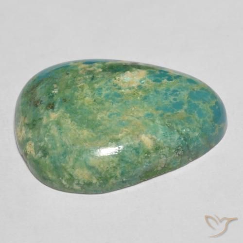 9,17 ctw natürlicher Mittel-Hellblau Grün Türkis, Trillion, Lichtundurchlässig