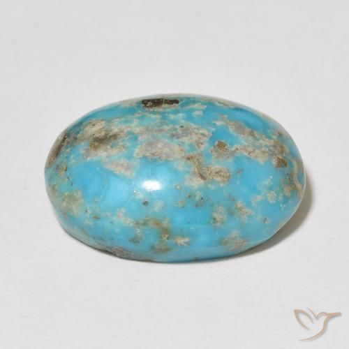 9,17 ctw natürlicher Mittelgrünes Blau Türkis, Oval, Lichtundurchlässig