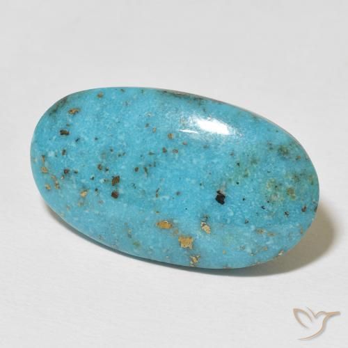 9,17 ctw natürlicher grün-blau Türkis, Oval, Lichtundurchlässig
