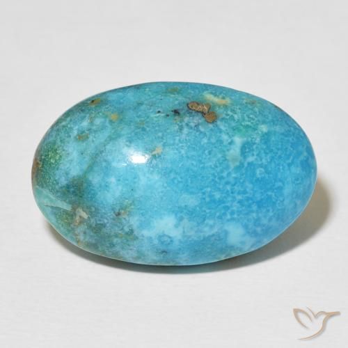 23.40ct Natürlicher grünlich-blau Türkis, Oval, Lichtundurchlässig