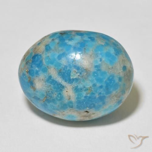 24.07ct Natürlicher Helles grünliches Blau Türkis, Oval, Lichtundurchlässig