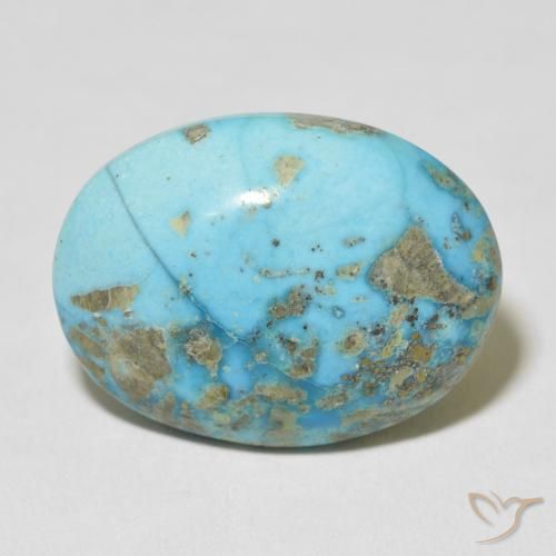 33.03ct Natürlicher grünlich-blau Türkis, Oval, Lichtundurchlässig