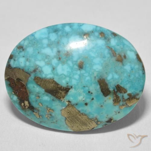 28.41ct Natürlicher Mittelgrünes Blau Türkis, Oval, Lichtundurchlässig