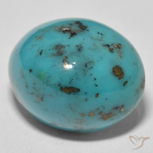 9,17 ctw natürlicher Mittelgrünes Blau Türkis, Oval, Lichtundurchlässig