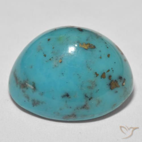 9,17 ctw natürlicher Mittelgrünes Blau Türkis, Oval, Lichtundurchlässig