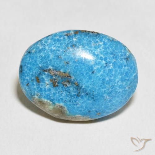20.57ct Natürlicher grünlich-blau Türkis, Oval, Lichtundurchlässig