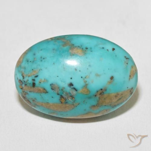 33.66ct Natürlicher Mittleres bläuliches Grün Türkis, Oval, Lichtundurchlässig