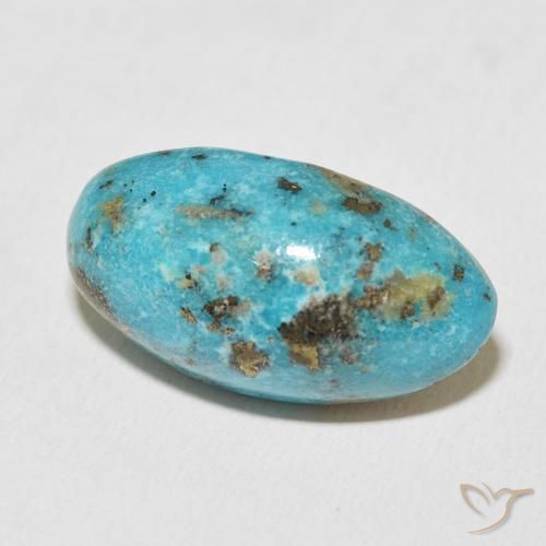 9,17 ctw natürlicher Mittelgrünes Blau Türkis, Oval, Lichtundurchlässig