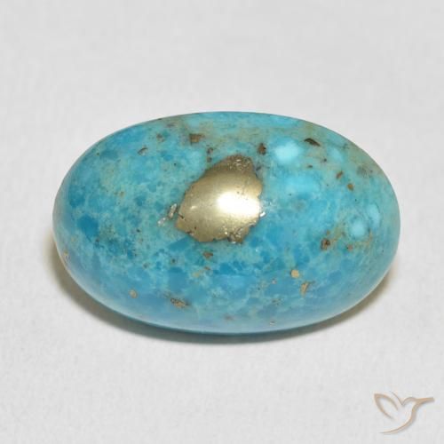 24.53ct Natürlicher Mittelgrünes Blau Türkis, Oval, Lichtundurchlässig